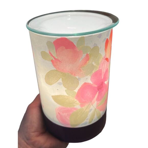 SCENTSY Hello Spring Wax Warmer & Cement Base Set Retired NIB - Picture 8 of 10